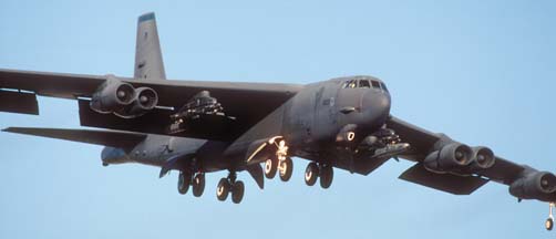B-52H, 61-0023 of the 2nd Bomb Wing at Nellis AFB, February 1, 2000