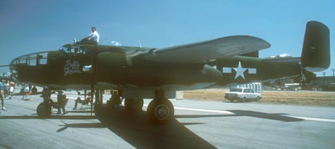 North American B-25J, "Betty Grable" N3675G, El Toro Marine Corps Air Station, April 28, 1990