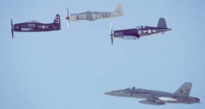 Mixed bag of Navy fighters