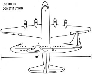 Lockheed R6V Constitution line drawing
