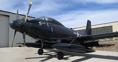 Douglas A2D Skyshark, San Diego Air and Space Museum Annex at Gillespie Field, July 11, 2014